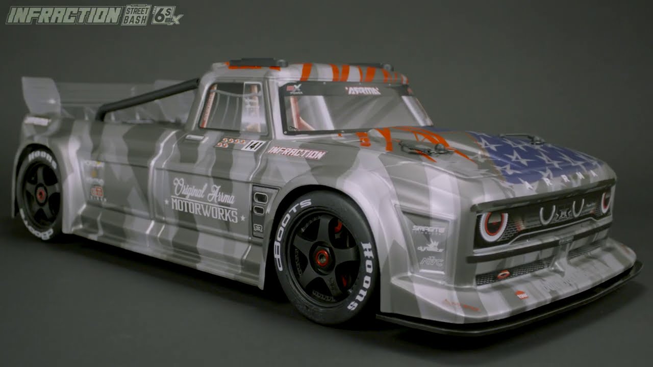 ARRMA® INFRACTION™ RESTO MOD 6S BLX STREET BASH 1/7 4WD RTR