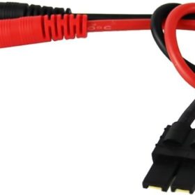 FLY RC 1pcs RC Lipo Battery Charge Cable with 4.0mm Gold Plated Banana Plug 14AWG Silicone Wire for Traxxas Charger Lead Lipo Battery