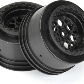 Pro-line Racing 1/10 Showtime+ Wide Rear 2.2″/3.0″ 12mm Drag Wheels (2) Black