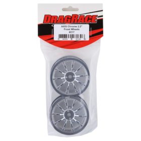 DragRace Concepts AXIS 2.2″ Drag Racing Front Wheels w/12mm Hex (Chrome) (2)