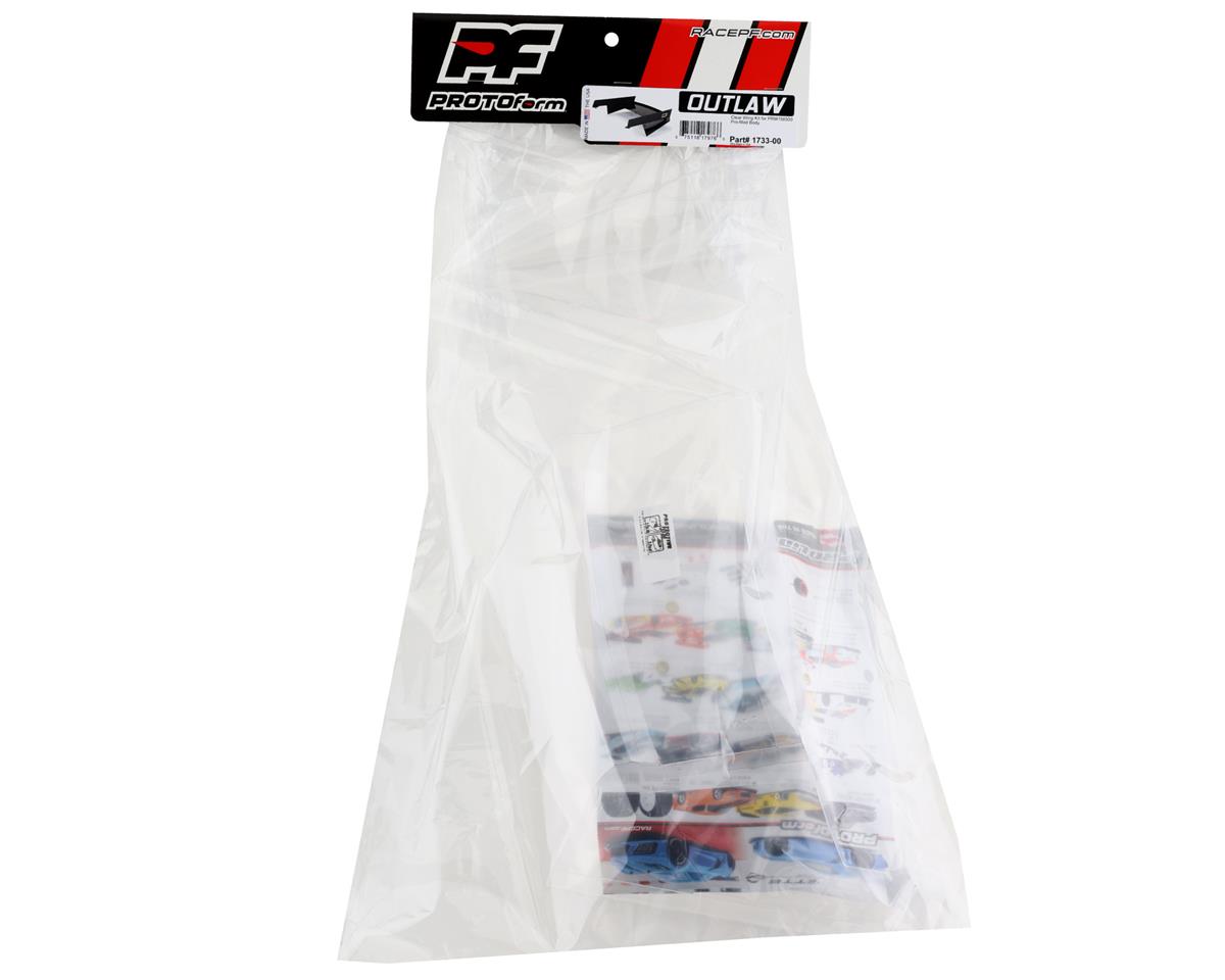 Protoform Nissan GT-R R35 Pro-Mod 1/10 Outlaw Drag Racing Wing Set (Clear) - Image 3