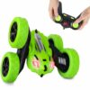 Remote Control 4WD 360° Rotation RC Stunt Car High Speed Off-Road Racing Car - Green