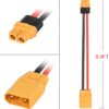 XT60 to XT90 Adapter 12AWG XT60 Female to XT90 Male Connector Cable for RC Lipo Battery Drone(6Inches)
