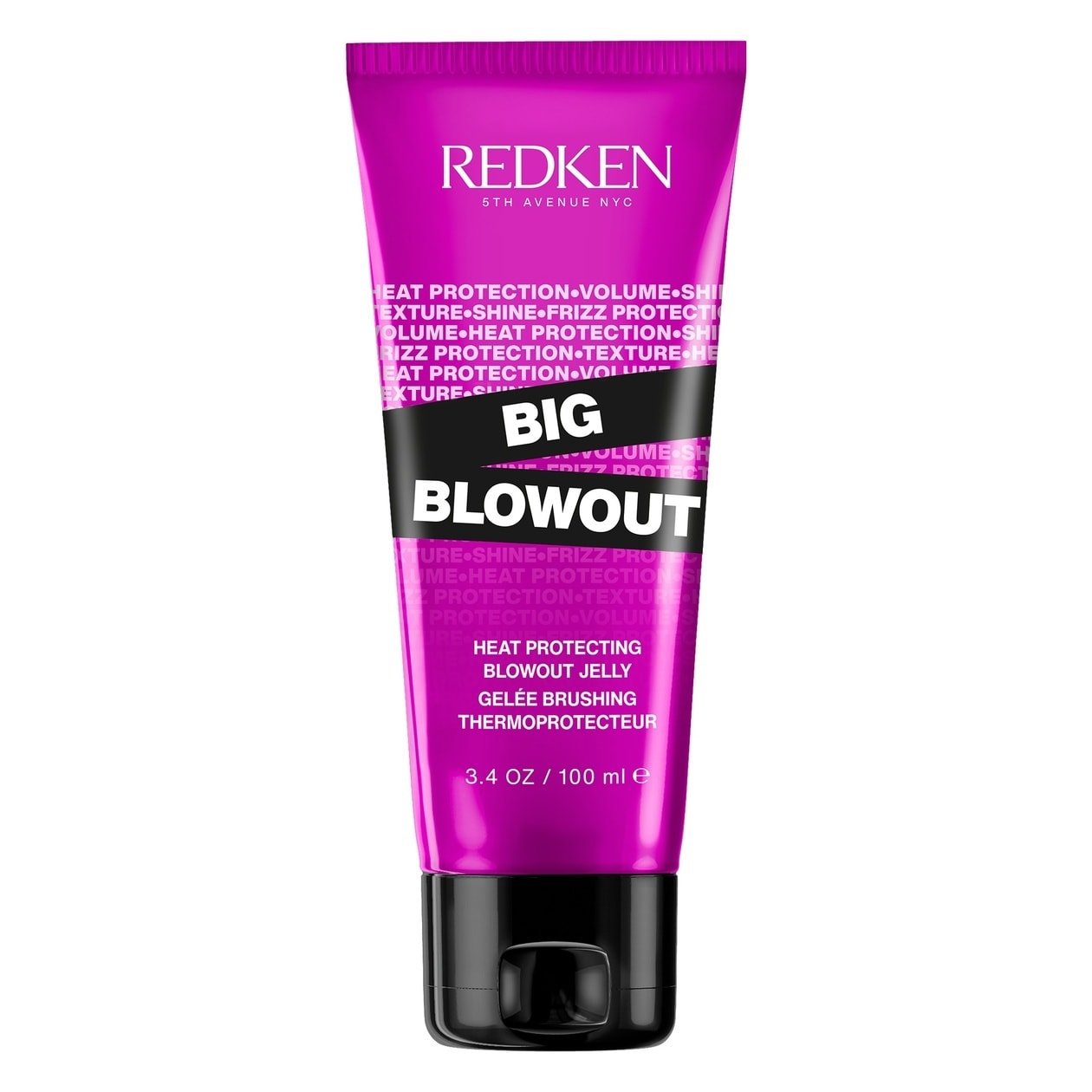 Redken Big Blowout Heat Protectant Gel - Provides All-Over Volume & Movement, Hair Shine & Frizz Control, Blowdry Gel For All Hair Types