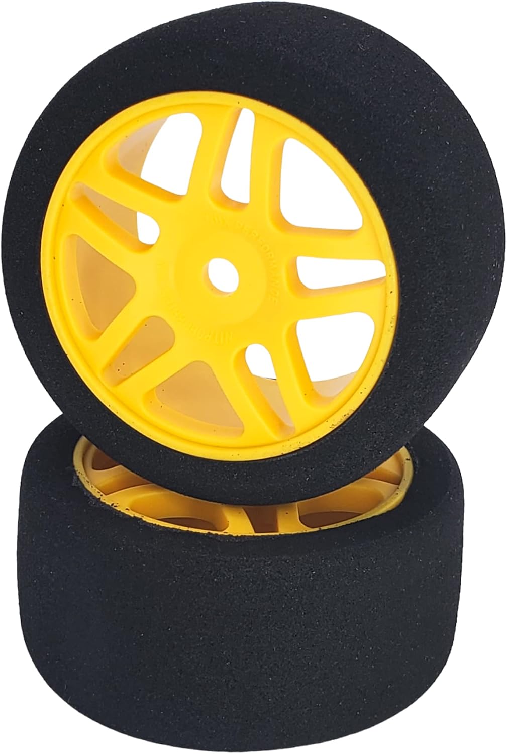 RC 1/10 Alpha SH35 Pre-Glued Foam Rear Tires/Wheels 30mm (2) Yellow