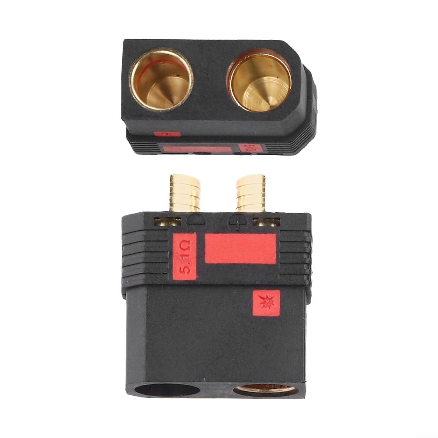 QS8S Spark Resistant Electrical Connector with Nylon and Gold Plated Copper for High Current and Heat Resistant Applications (Female)
