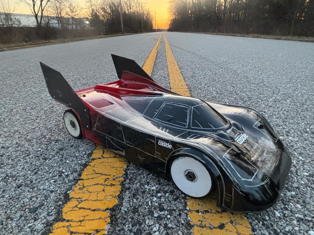 FC100 V.2 BODY FOR ARRMA INFRACTION, LIMITLESS 6s 1/7 scale Hobao VTE2. 2MM With Mask Decal & Speed Wing