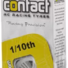 30mm 1/10 Nitro Sedan Foam Rear Tires (2) (White) (35 Shore)